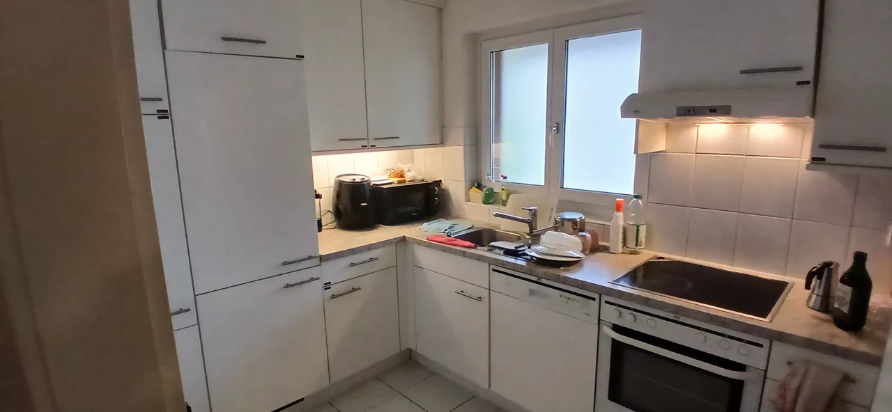 Vue agrandie de la cuisine