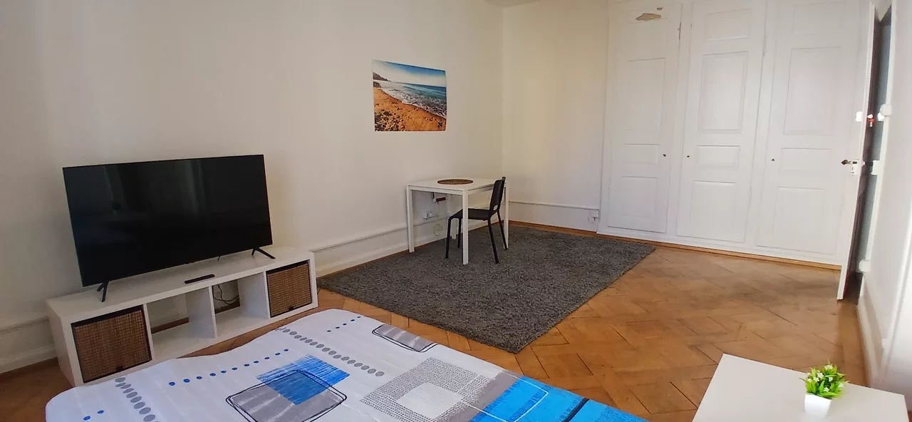 Vue agrandie de la chambre à coucher